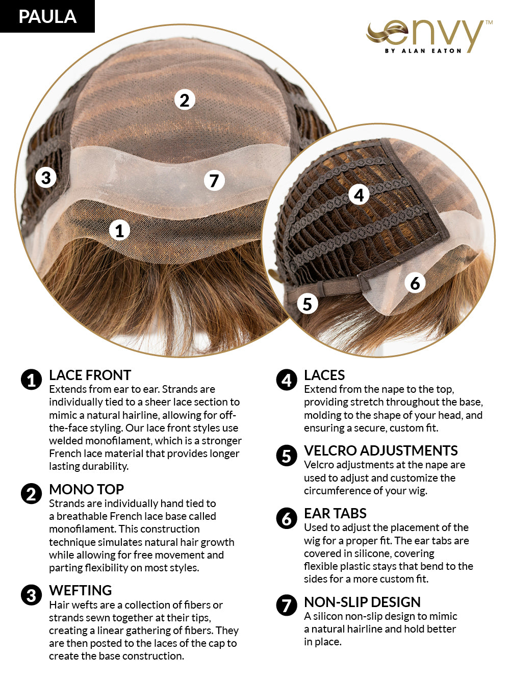 Paula Wig by Envy | EnvyHair | Human Hair + High Heat Synthetic
