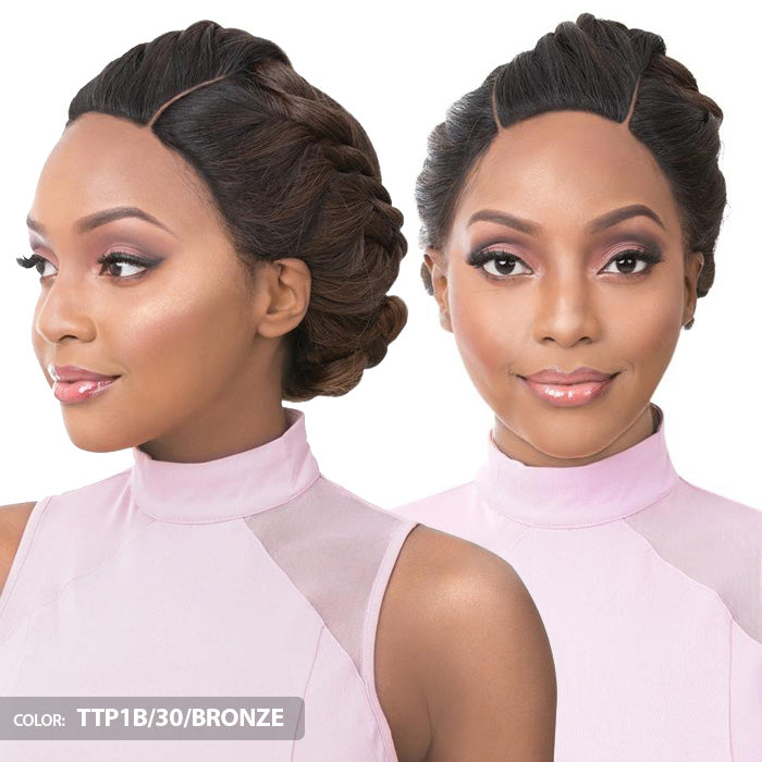 It's A Wig Vixen Y 100% Human Hair Premium Mix Y-Part Lace Wig - VIXEN Y YAKI STRAIGHT