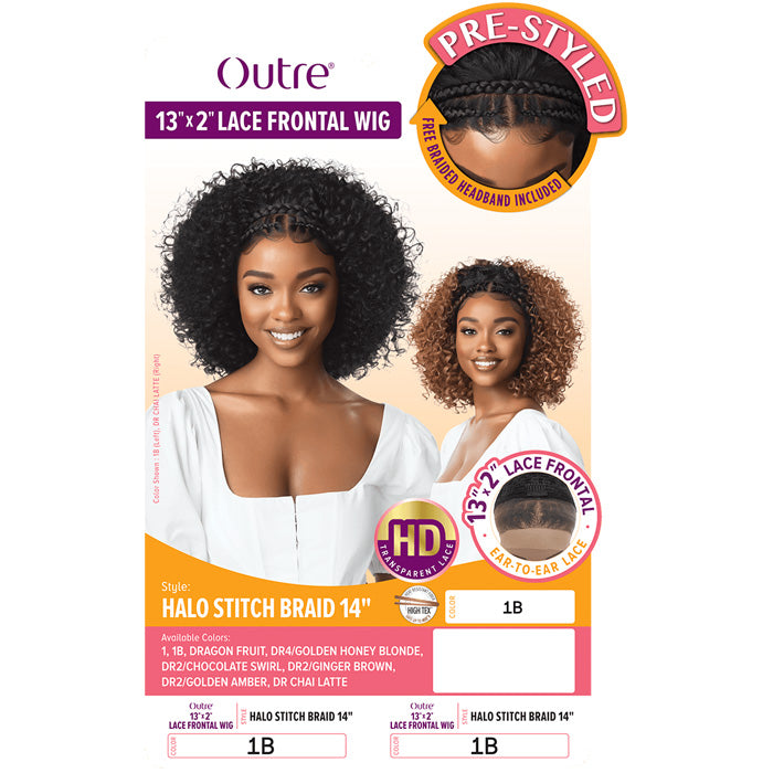 Outre Pre-Styled Glueless 13X2 HD Lace Front Wig - HALO STITCH BRAID 14"