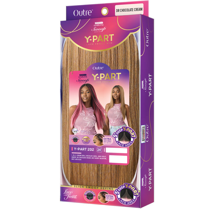 Outre Perfect Hairline Swoop Series Glueless 5" Deep Y-Part HD Lace Front Wig - Y-PART 202