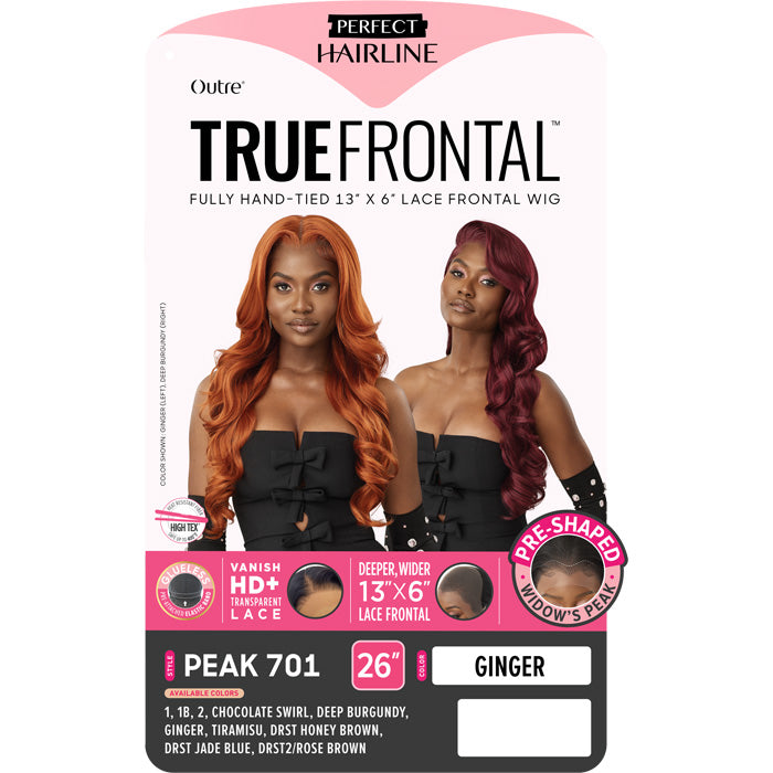 Outre Perfect Hairline True Frontal Glueless Hand-Tied 13x6 HD Lace Front Wig - PEAK 701 - Pre-Shaped