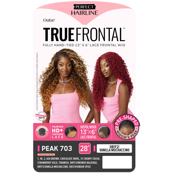 Outre Perfect Hairline True Frontal Glueless Fully Hand-Tied 13x6 Pre-Shaped HD Lace Front Wig - PEAK 703