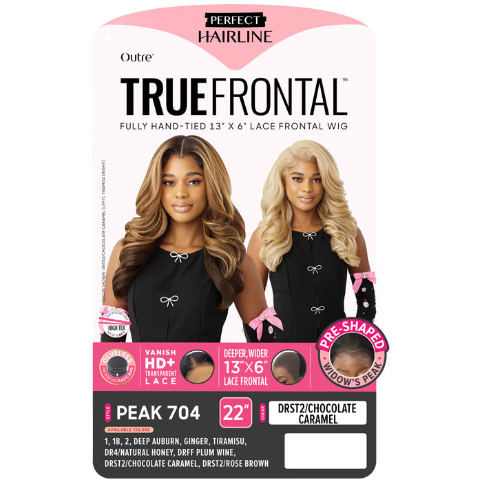 Outre Perfect Hairline True Frontal Glueless Hand-Tied 13x6 HD Lace Front Wig - PEAK 704 - Pre-Shaped