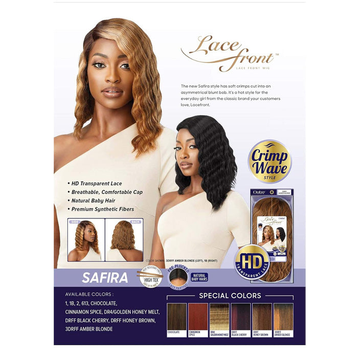 Outre Pre-Plucked HD Transparent Lace Front Wig - SAFIRA
