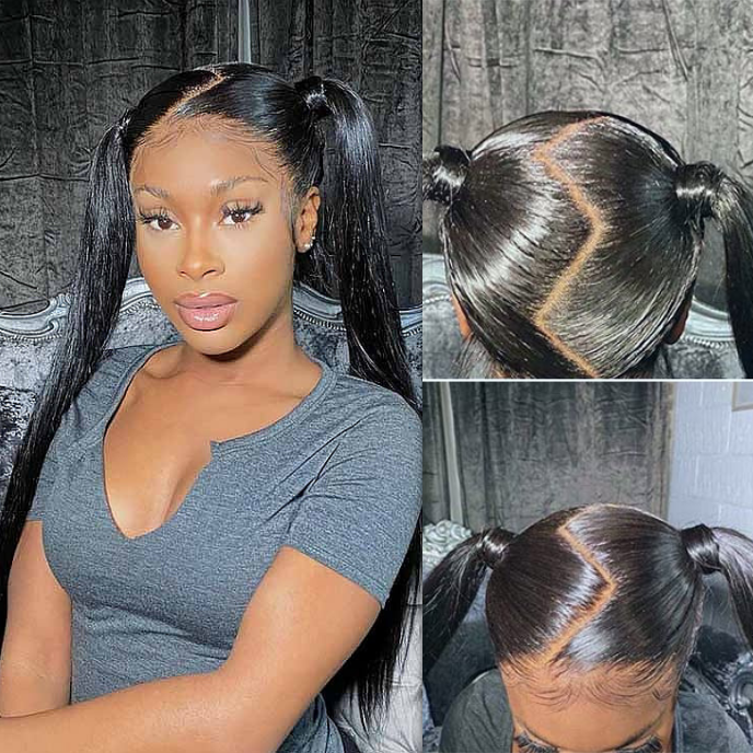 Hermosa Hair Full Lace Part Anywhere Body Wave / Straight / Curly Invisi-String Snug Fit HD Lace Human Hair Wigs