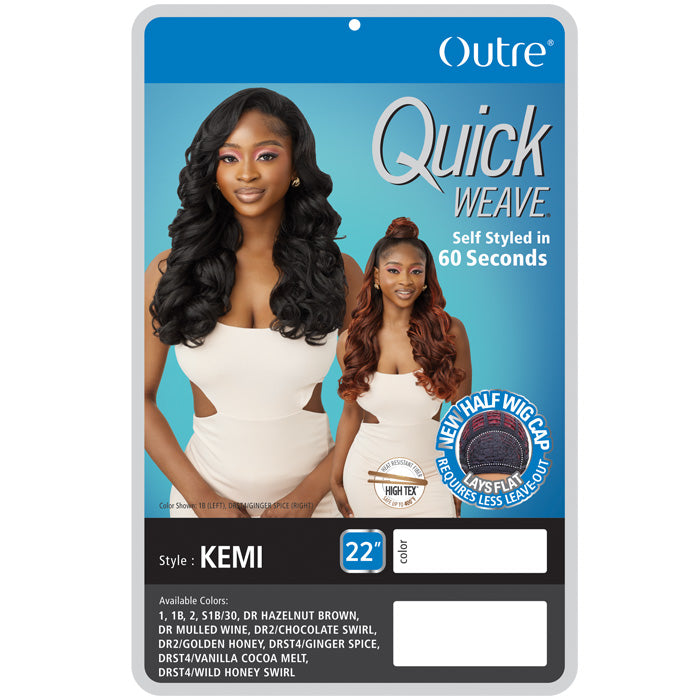 Outre Quick Weave Half Wig Cap - KEMI