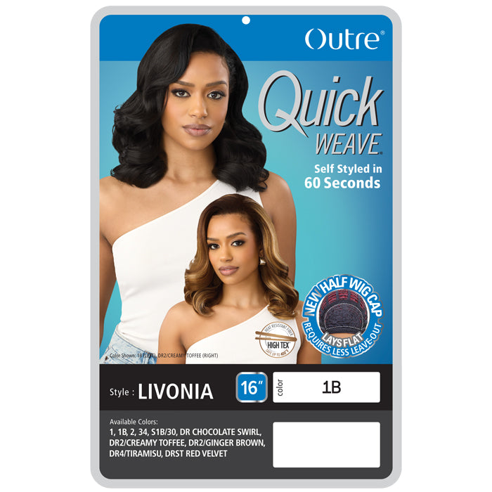 Outre Quick Weave Half Wig - LIVONIA