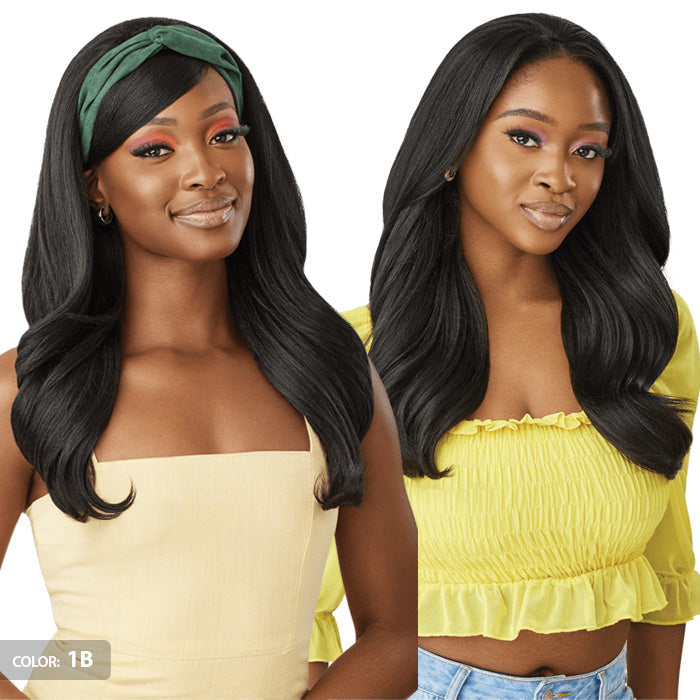 Outre Converti-Cap Delux Cap Half Wig - BLUSH & BLOOM 24"
