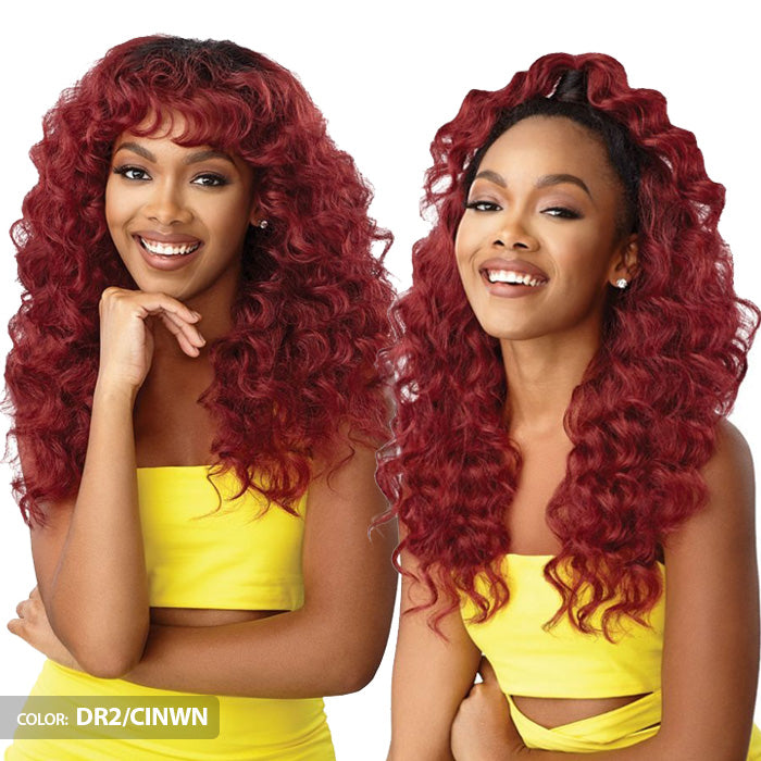Outre Converi Cap Deluxe Half Wig - CASCADE QUEEN