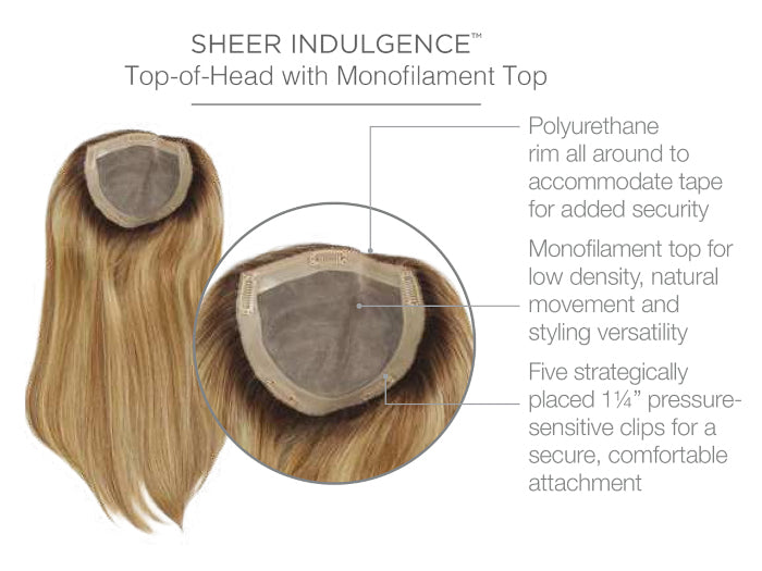 Gilded 18" Topper by Raquel Welch | Toppers | Human Hair