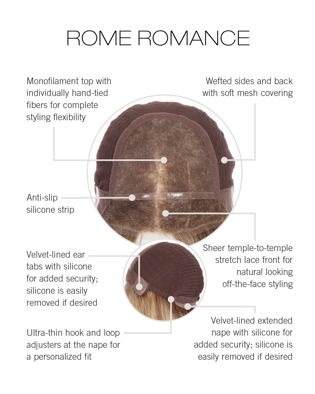 Rome Romance Wig by Raquel Welch | Human Hair | Black Label