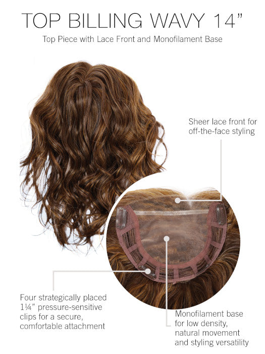Top Billing Wavy 14" Topper by Raquel Welch | OPEN BOX | FINAL SALE