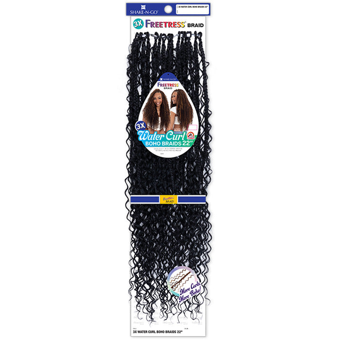Freetress Pre-Loop Crochet Braids - 3X WATER CURL BOHO BRAIDS 22"
