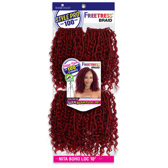 Freetress Style Pro 100 Pre-Looped Crochet Braid - NITA BOHO LOC 10"