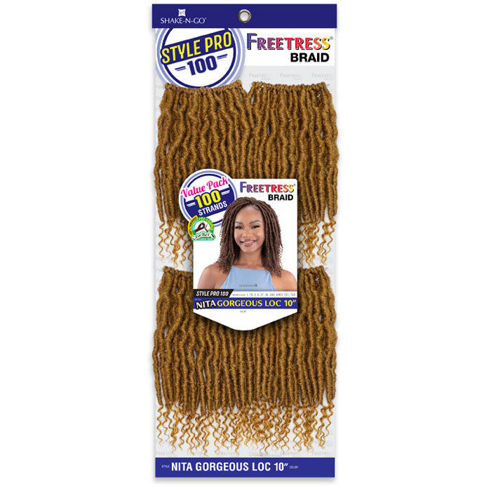 Freetress Style Pro 100 Pre-Looped Crochet Braid - NITA GORGEOUS LOC 10"