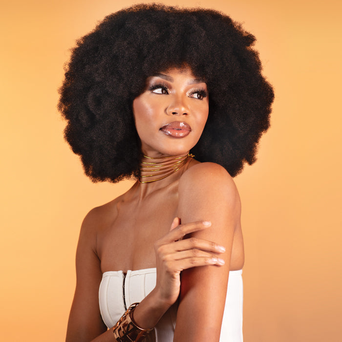 Organique Human Hair Blend Braids - 4X AFRO KINKY BULK 12" - by Shake N Go