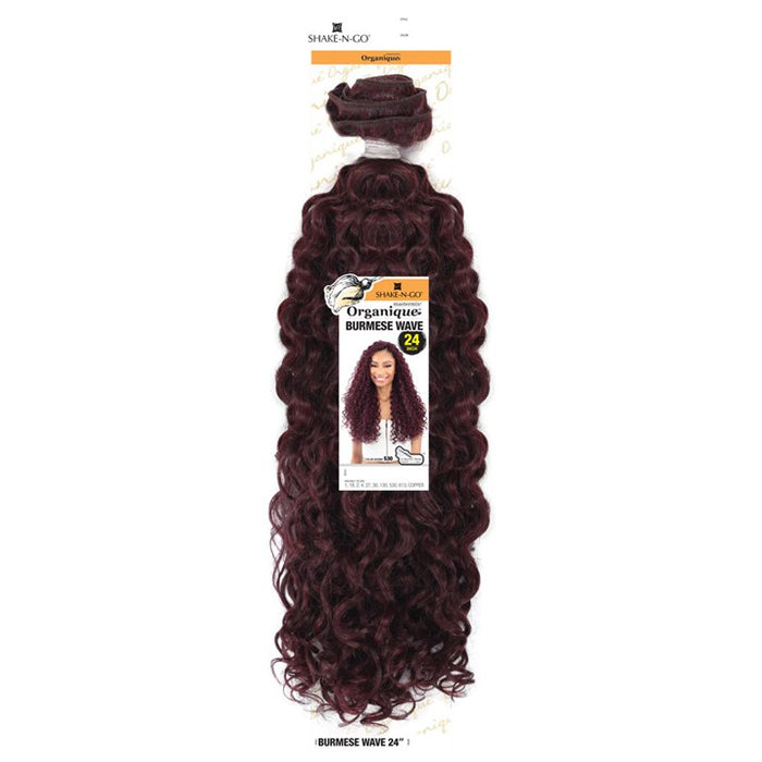 Shake-N-Go Organique MasterMix Weave - BURMESE WAVE 24"