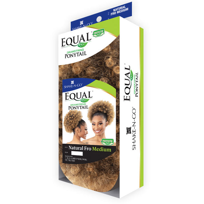 Freetress Equal Drawstring Ponytail - NATURAL FRO MEDIUM - By Shake N Go