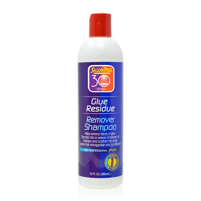 Salon Pro 30 Sec Glue Residue Remover Shampoo - 12 Oz