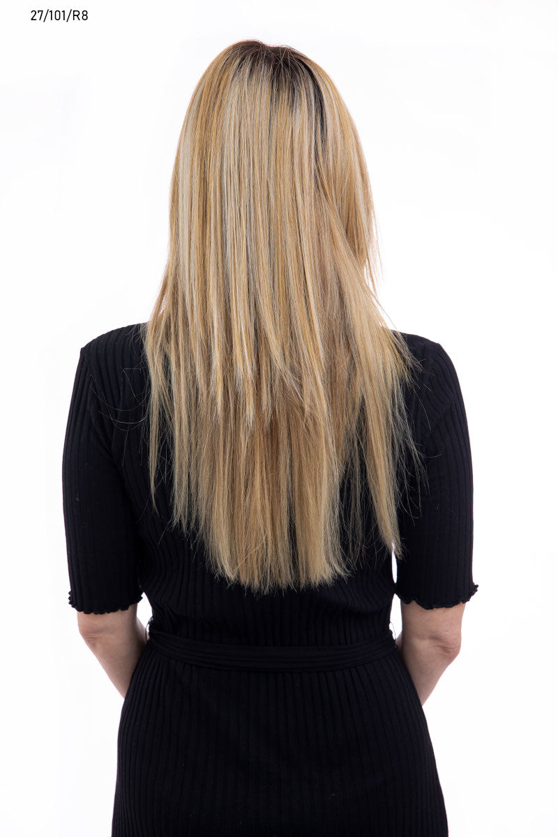 S302 Hand-Tied Topper 8" x 9" by Style Unveiled | Heat Resistant Synthetic