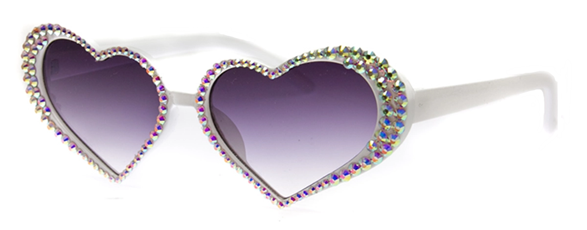 Sunglasses | Queen of Hearts Crystal Glam | UV400 Lens Protection