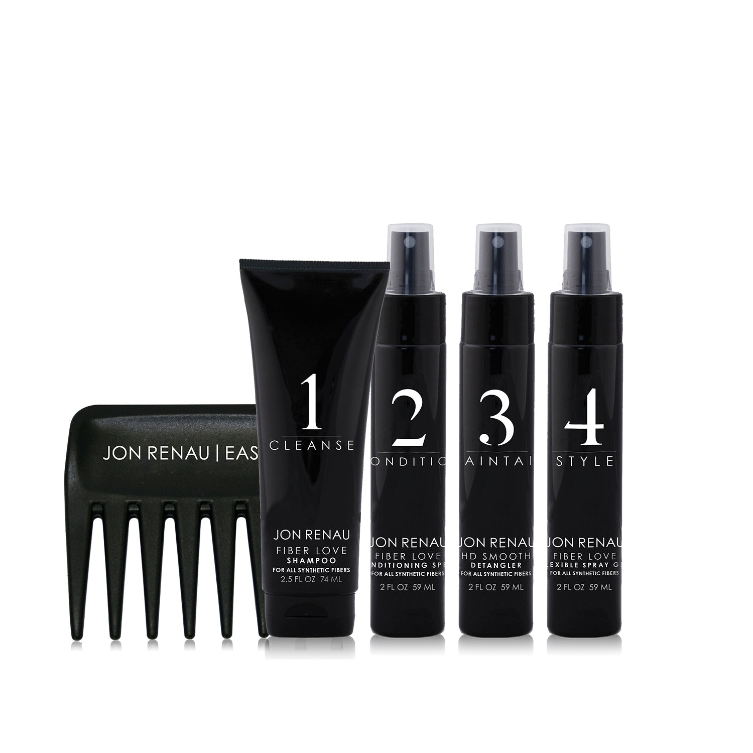 Synthetic Fiber Care System – 5pc Travel Kit by Jon Renau