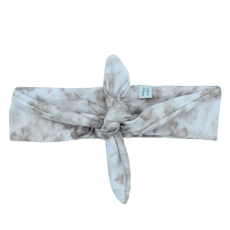 Taupe Tie-Dye  Knotted Hair Tie | Headbands of Hope
