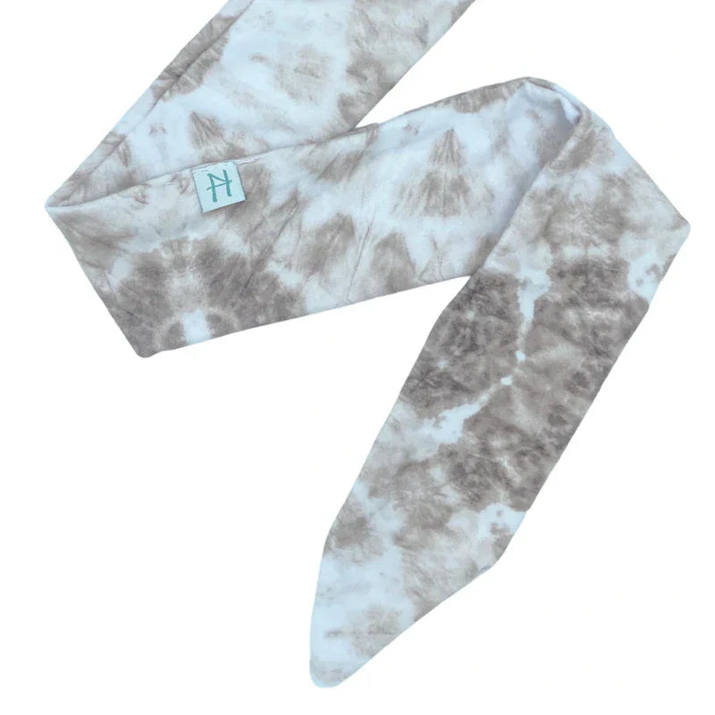 Taupe Tie-Dye  Knotted Hair Tie | Headbands of Hope