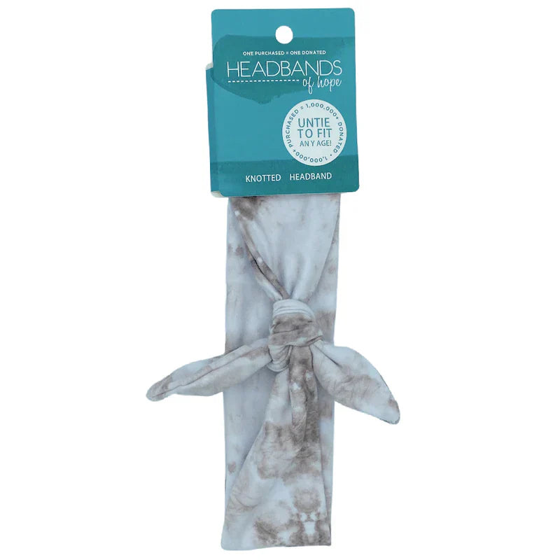 Taupe Tie-Dye  Knotted Hair Tie | Headbands of Hope
