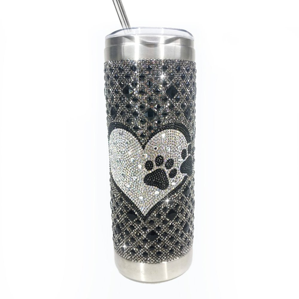 DIAMONDS IN THE RUFF | TUMBLER HEMATITE WITH BLACK PAW by Jacqueline Kent