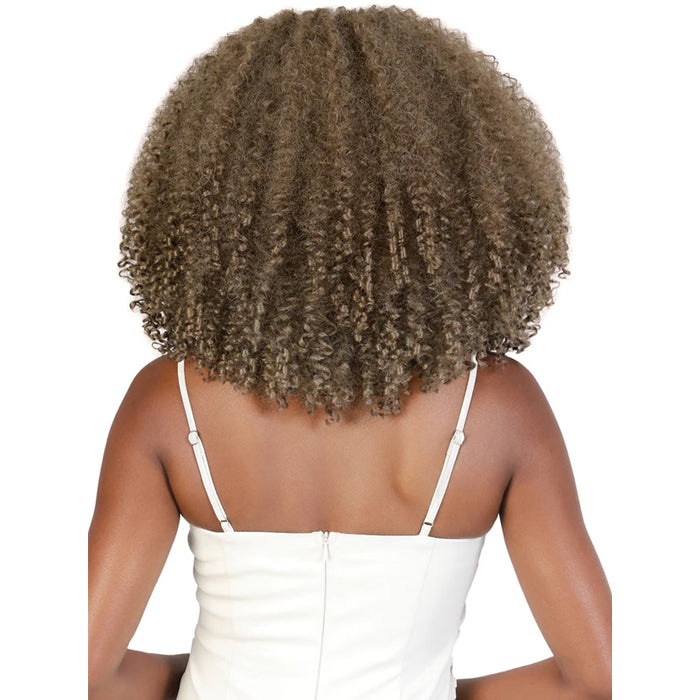MOTOWN TRESS GLAM+AIRY GLUELESS PRE-STYLED QUICK & EASY CROCHET WIG 14 INCH - WHC.AFRO4C