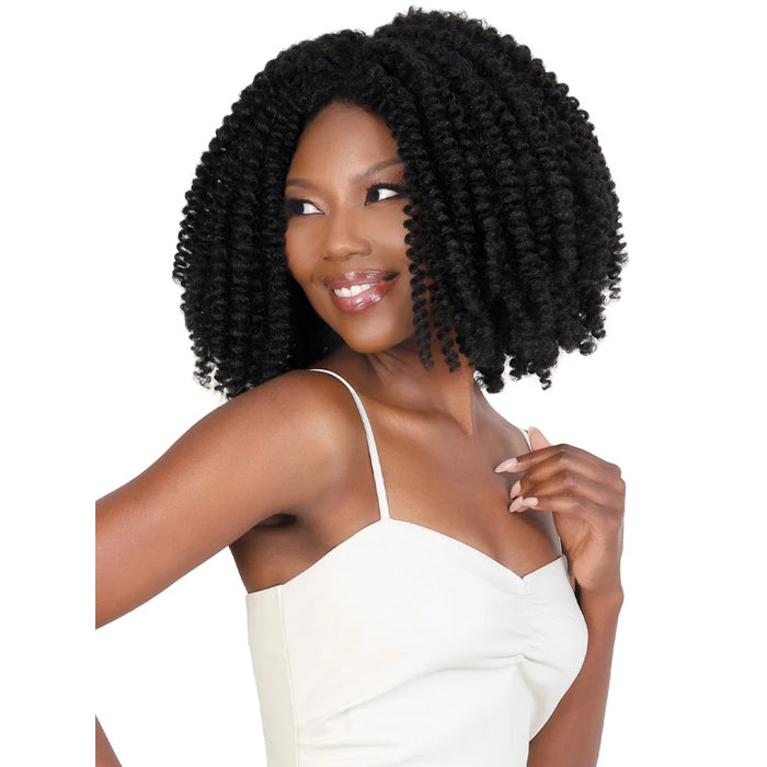 MOTOWN TRESS GLAM+AIRY GLUELESS PRE-STYLED QUICK & EASY CROCHET WIG 12 INCH - WHC.BH4A