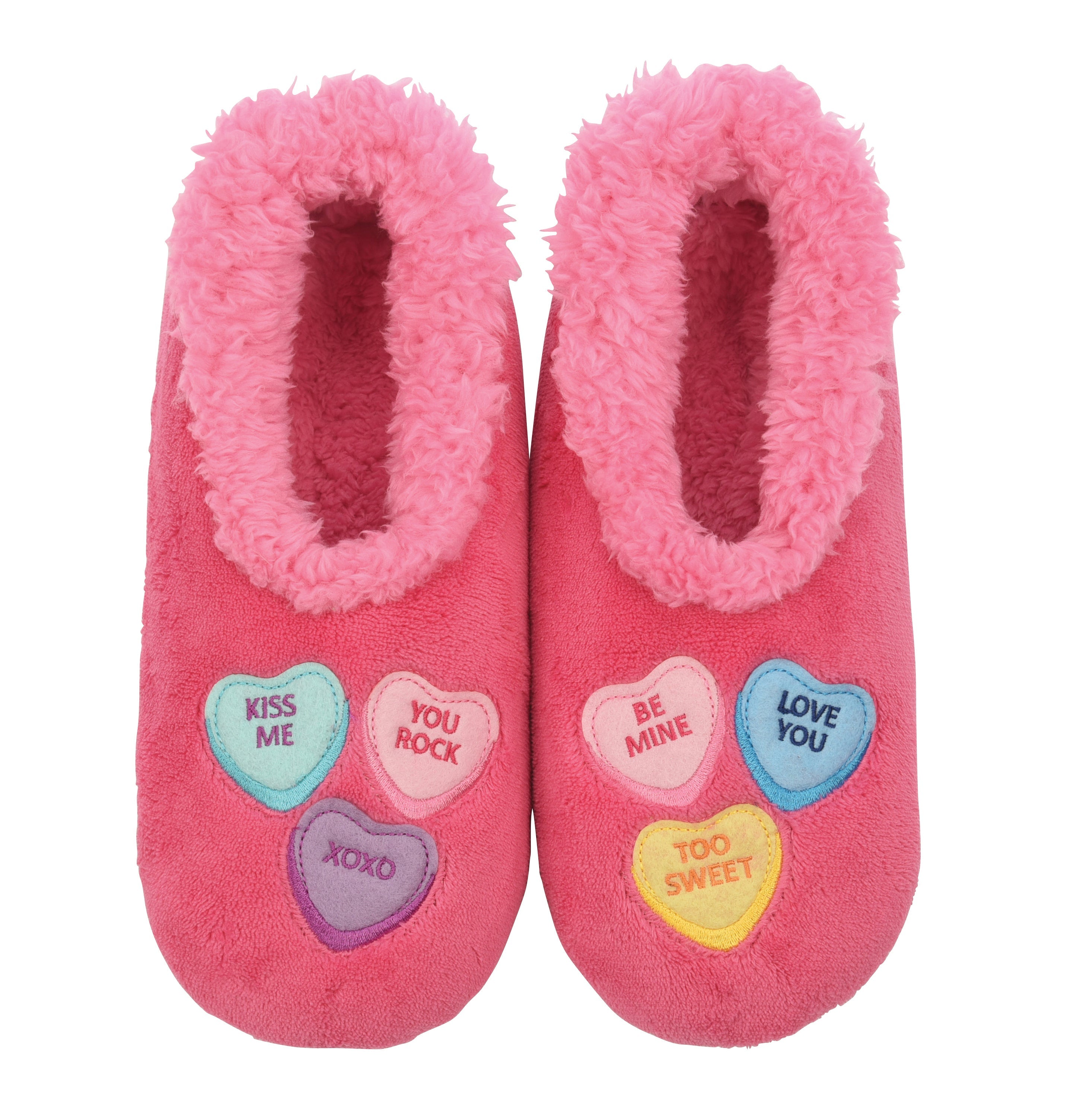 Valentine's Day | Candy Hearts | Simply Pairables | Women's Snoozies!® Slippers