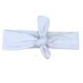 Solid White Knotted Tie Headband | Headbands of Hope