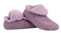 Snoozies! Women's Multi Stitch Microcrew Cable Sherpa Socks