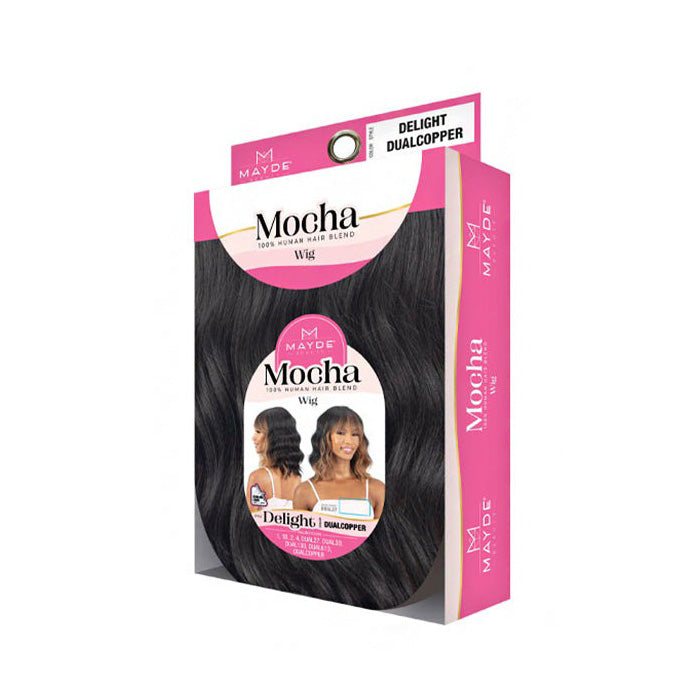 Mayde Beauty Mocha 100% Human Hair Blend Wig - DELIGHT