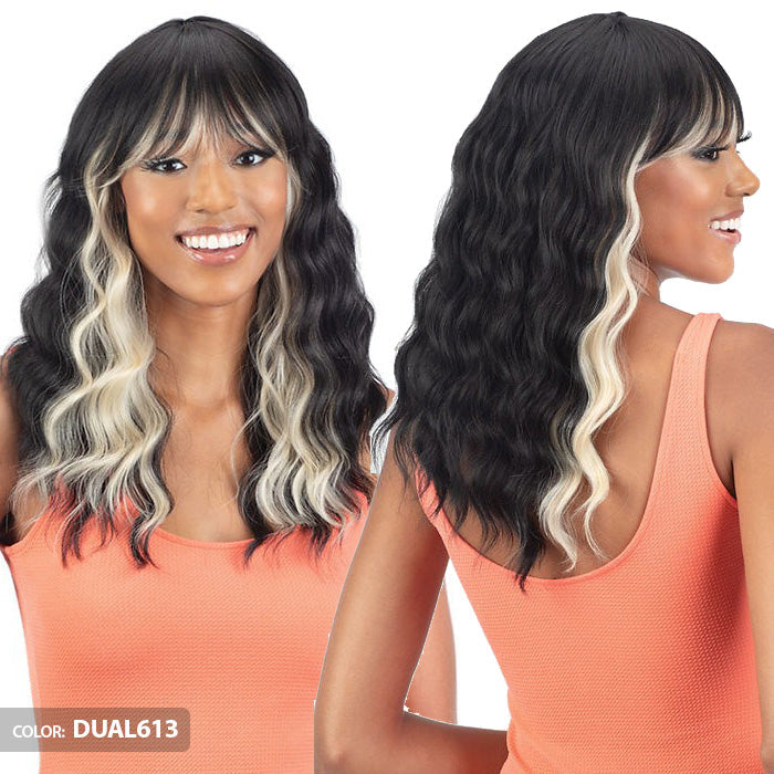 Mayde Beauty Mocha 100% Human Hair Blend Wig - HONEY