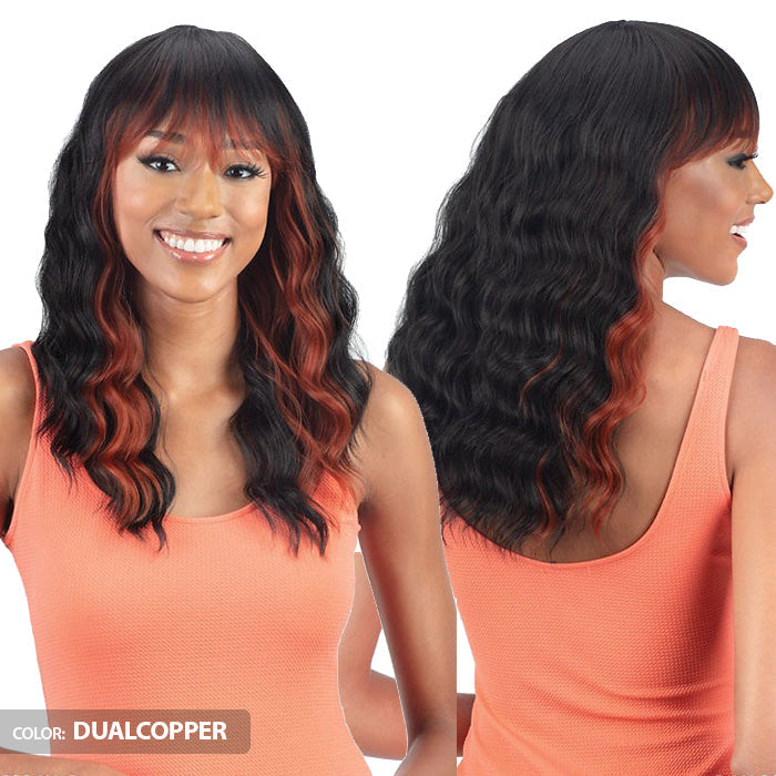 Mayde Beauty Mocha 100% Human Hair Blend Wig - HONEY