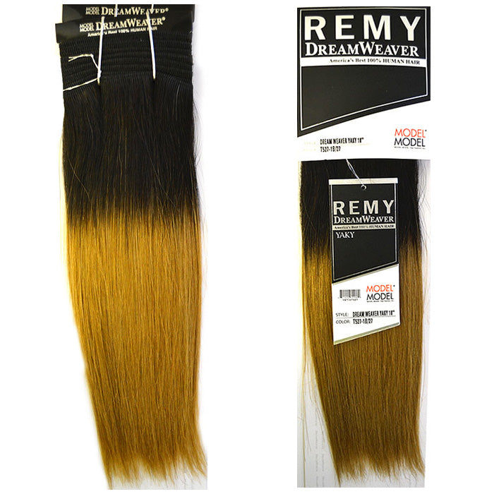 Model Model Remy Dreamweaver 100% Human Hair Weave - DREAM WEAVER YAKY 10" OMBRE TWO TONE