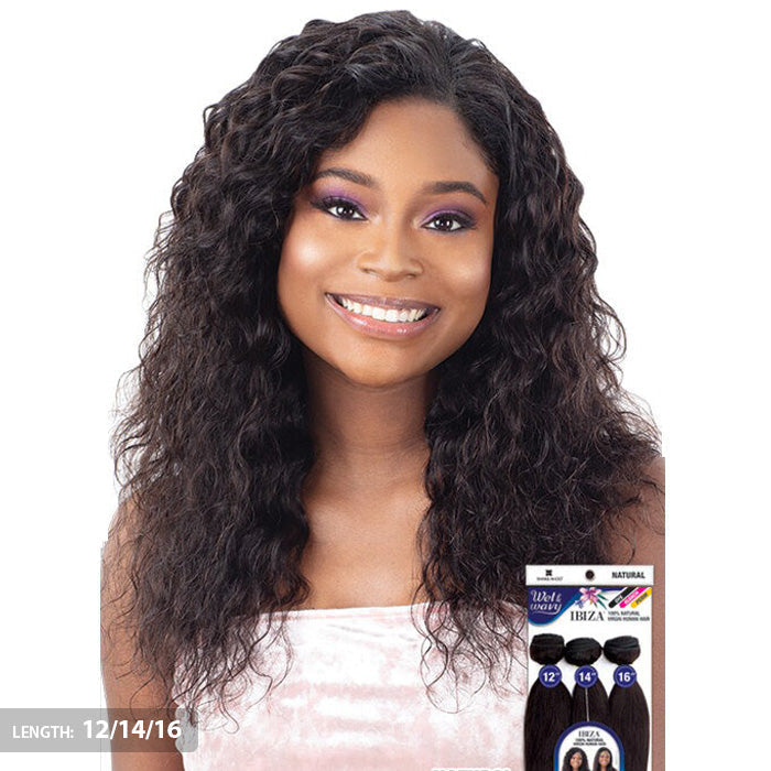 Shake N Go Ibiza 100% Natural Virgin Human Hair Wet & Wavy Weave - LOOSE DEEP 3PCS
