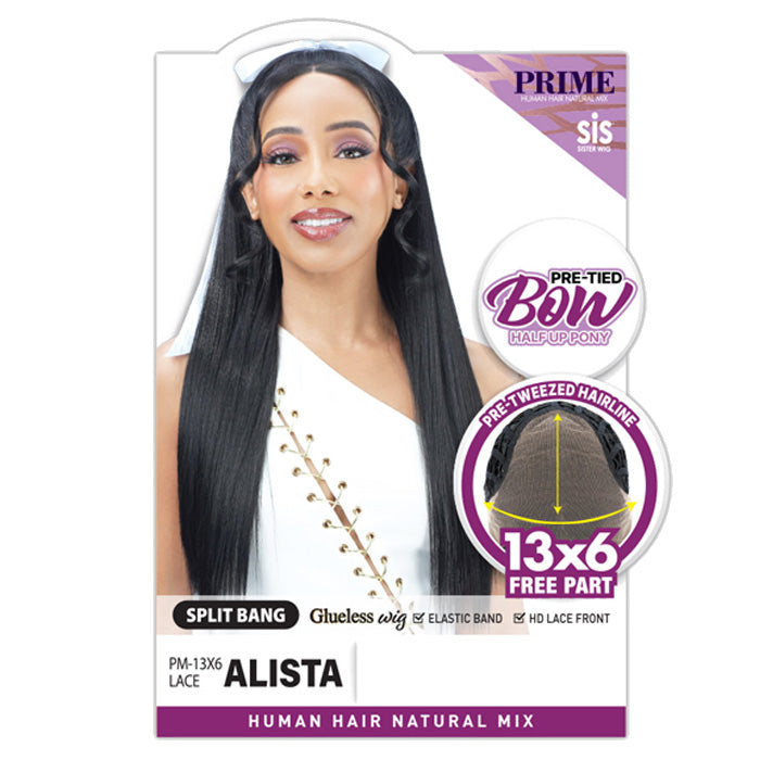 Prime By Zury Sis Human Hair Blend Glueless 13x6 HD Lace Front Wig - ALISTA