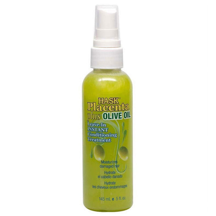 Hask Placenta Leave In Instant Conditioning Treatment with Olive Oil 5 oz