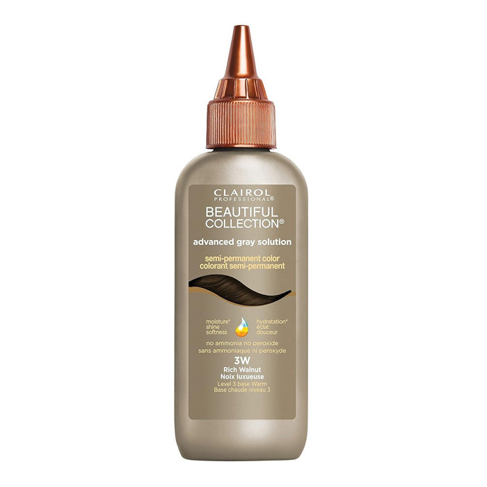 Clairol Beautiful Collection Advanced Gray Solution Semi- Permanent Color 3 oz