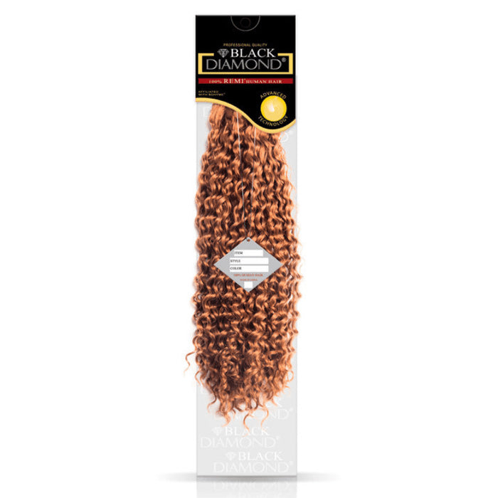 Black Diamond 100% Human Hair Weave - ITALIAN WAVE/CURLY 12/14/18" (Machine-Tied)