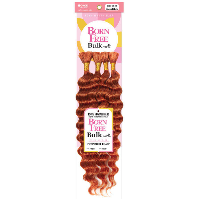 Chade Born Free Bulk By Ali 100% Human Hair Braids - DEEP BULK 14-16"/18-20"