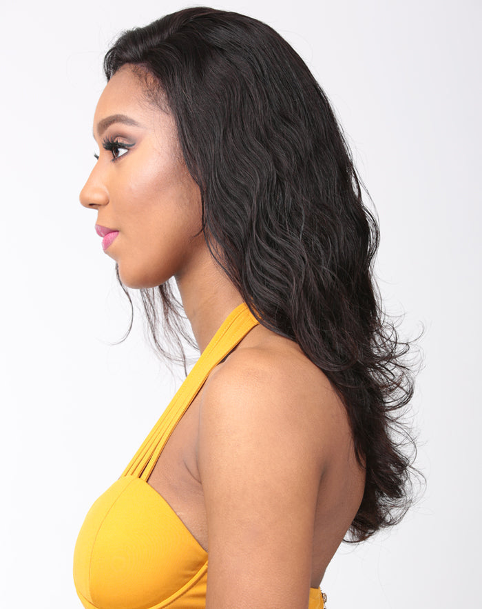 Sensationnel Bare & Natural 100% Brazilian Virgin Remi Full Hand-Tied Swiss Lace Wig BODY WAVE 22 Inch