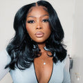 14 Inch Body Wave Short bob Wigs 5x5 Lace Closure Wigs Human Hair 100% Real Human Hair Wig
