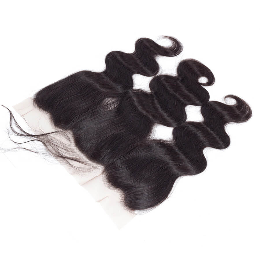 Malaysian Body Wave Virgin Hair Weave 3 Bundles With 13x4 Lace Frontal Ear To Ear