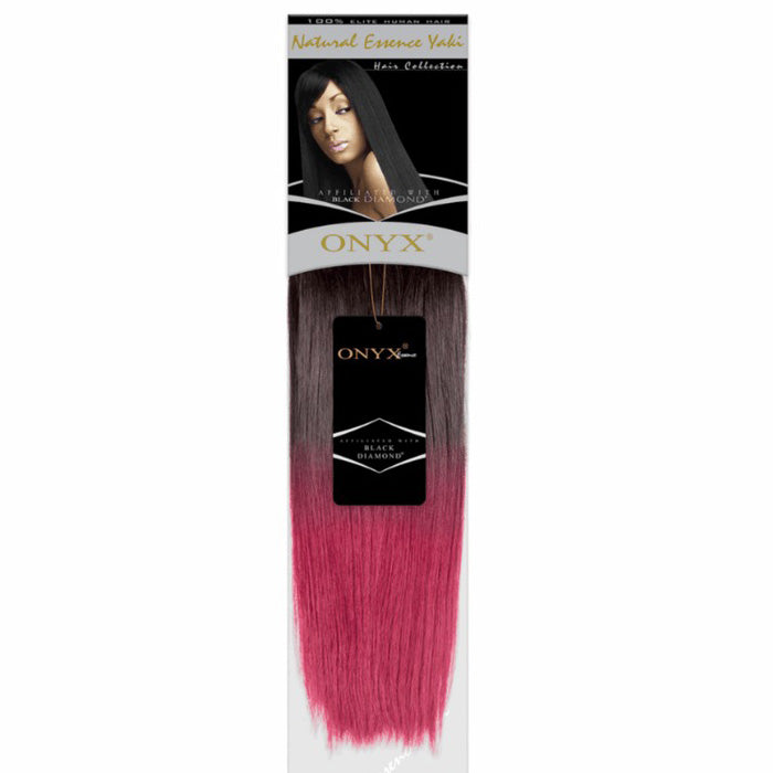 Onyx 100% Human Hair Weave - NATURAL ESSENCE YAKI 10-18"(Machine-Tied)