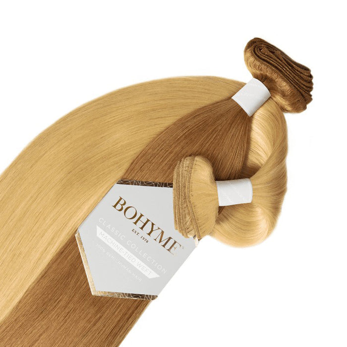 Bohyme Classic 100% Remi Human Hair Weave - SILKY STRAIGHT 10-26" (Machine-Tied)